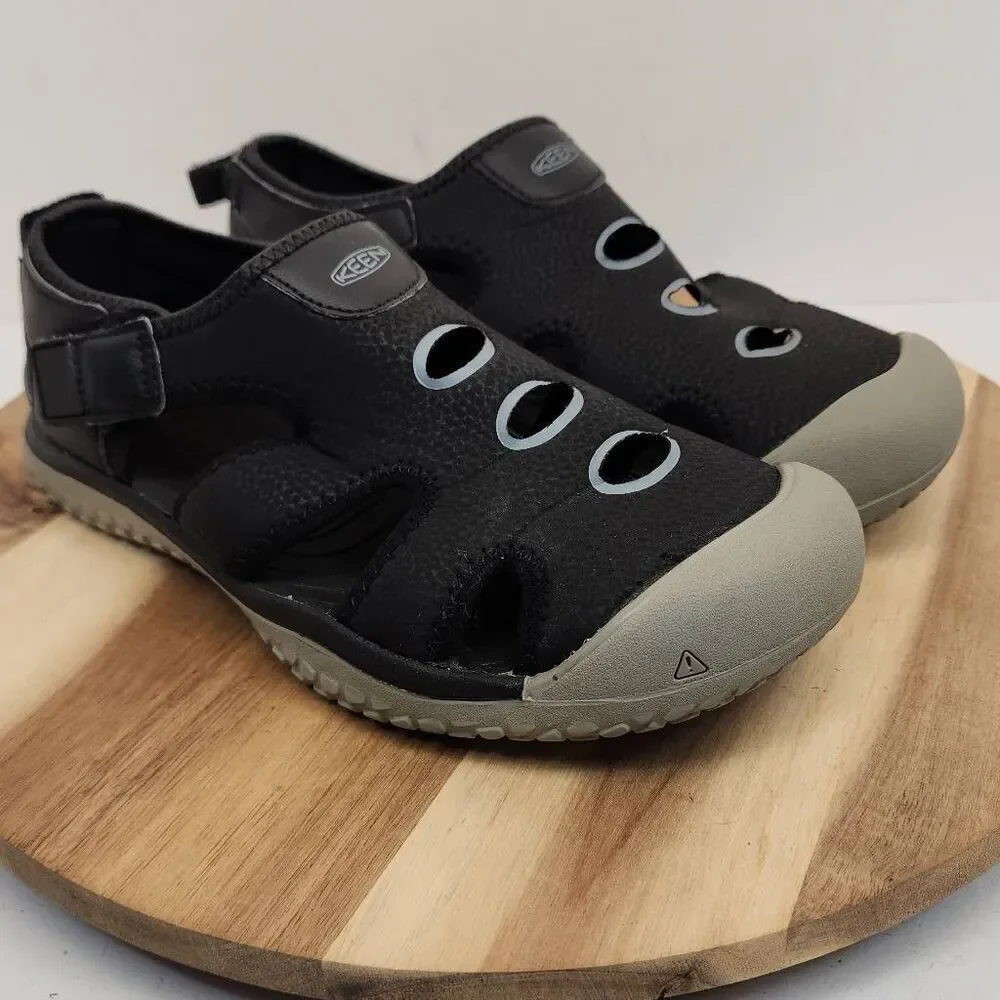 KEEN Stingray Mens Water Sandals Size 6 Black Gray